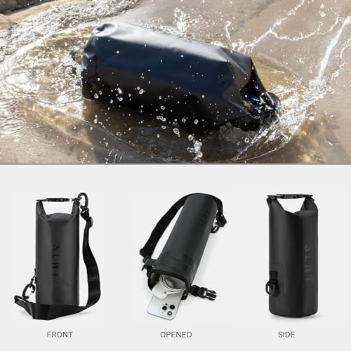 Silent Pocket Waterproof Faraday Dry Bag – Military-Grade Nylon Faraday Bag – RFID Signal Blocking Dry Bag/Waterproof Backpack Protects Electronics from Water, Spying, Hacking